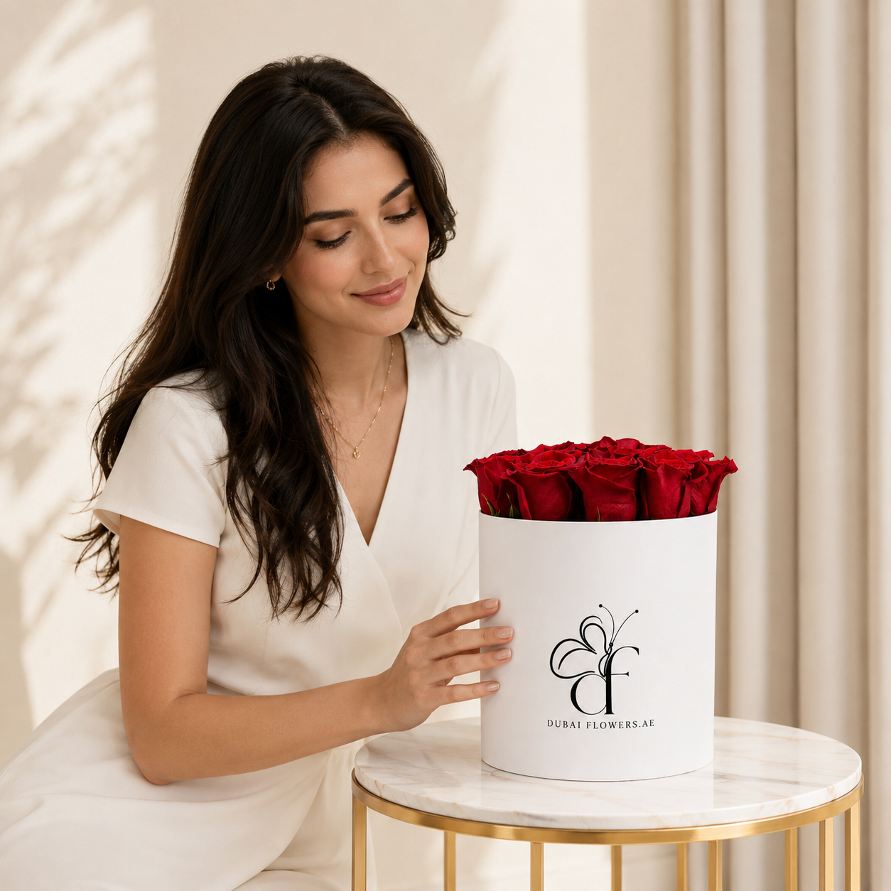Small Red Roses Box