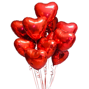 30pcs Red Heart Balloons
