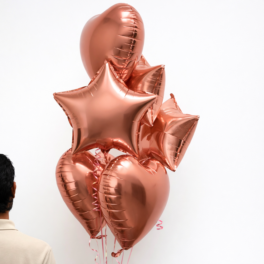 Rose Gold Balloons Set 2