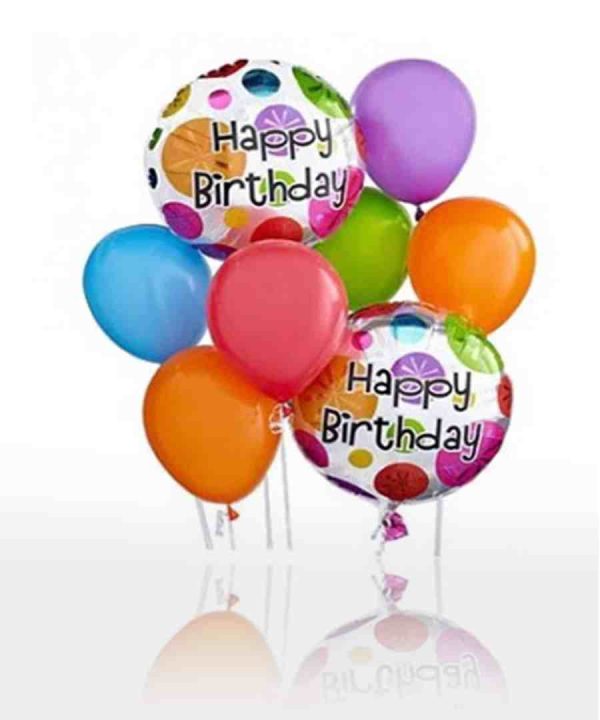 happy birthday colorful balloons shop online in dubai