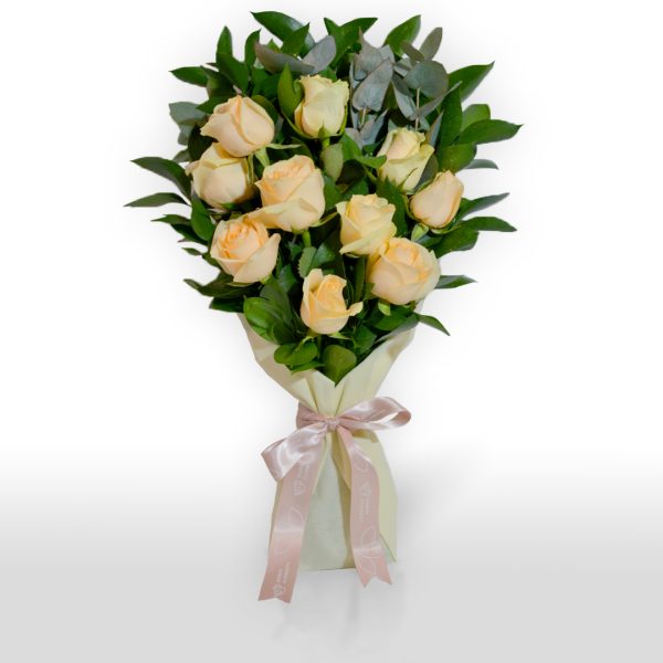 buy Peach Roses from dubai with free delivery