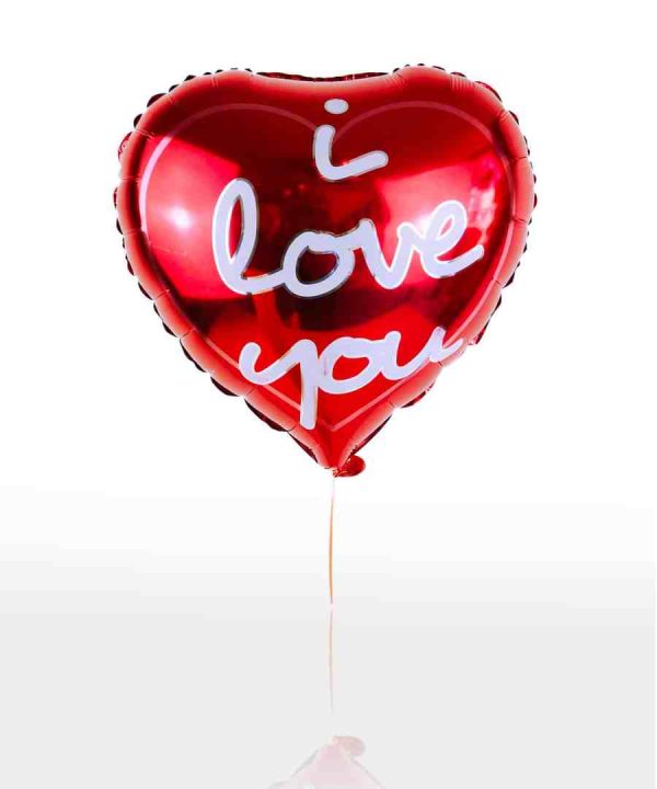 I LOVE YOU printed balloon for love