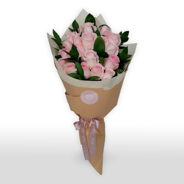 buy pink rose bouquet dubai with free delivery